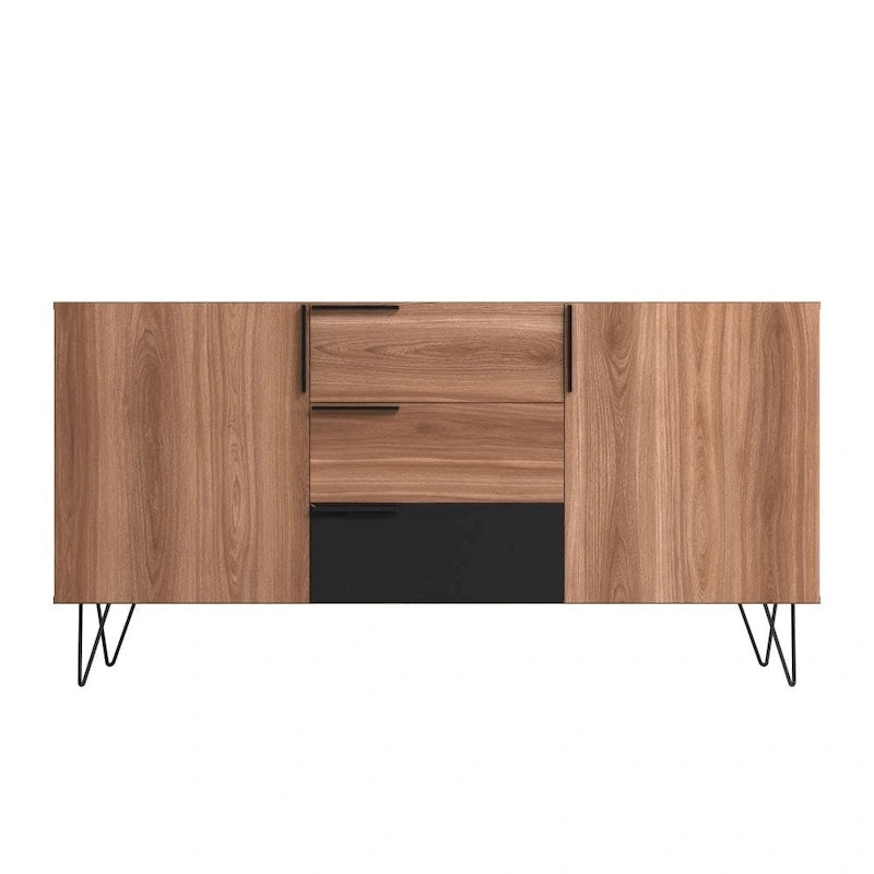 Manhattan Comfort Beekman 62.99 Sideboard with 4 Shelves