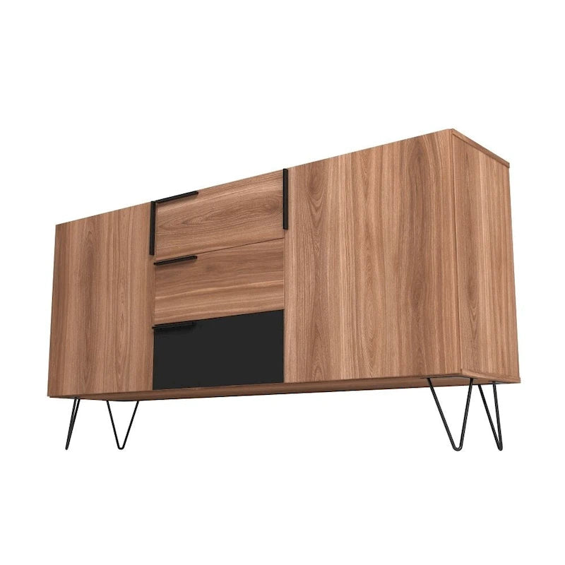 Manhattan Comfort Beekman 62.99 Sideboard with 4 Shelves