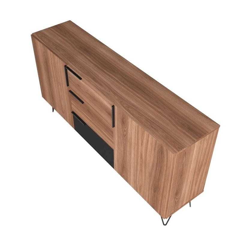 Manhattan Comfort Beekman 62.99 Sideboard with 4 Shelves