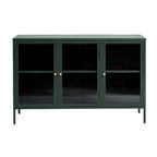 Rye Studio Brianne Modern Metal & Glass 3-Door Sideboard