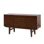 Joanna Modern Carved Geometric Patterns Sideboard By HULALAHOME