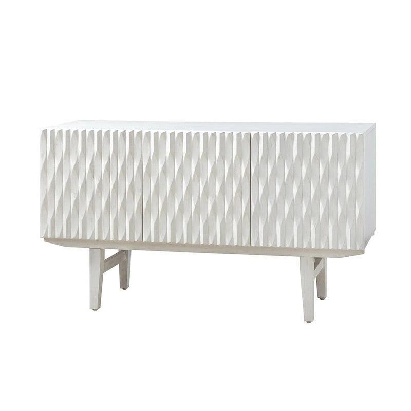 Joanna Modern Carved Geometric Patterns Sideboard By HULALAHOME