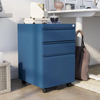 Maddox Modern Matte 3-Drawer Mobile File Cabinet by Furniture of America
