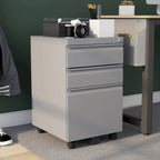 Maddox Modern Matte 3-Drawer Mobile File Cabinet by Furniture of America