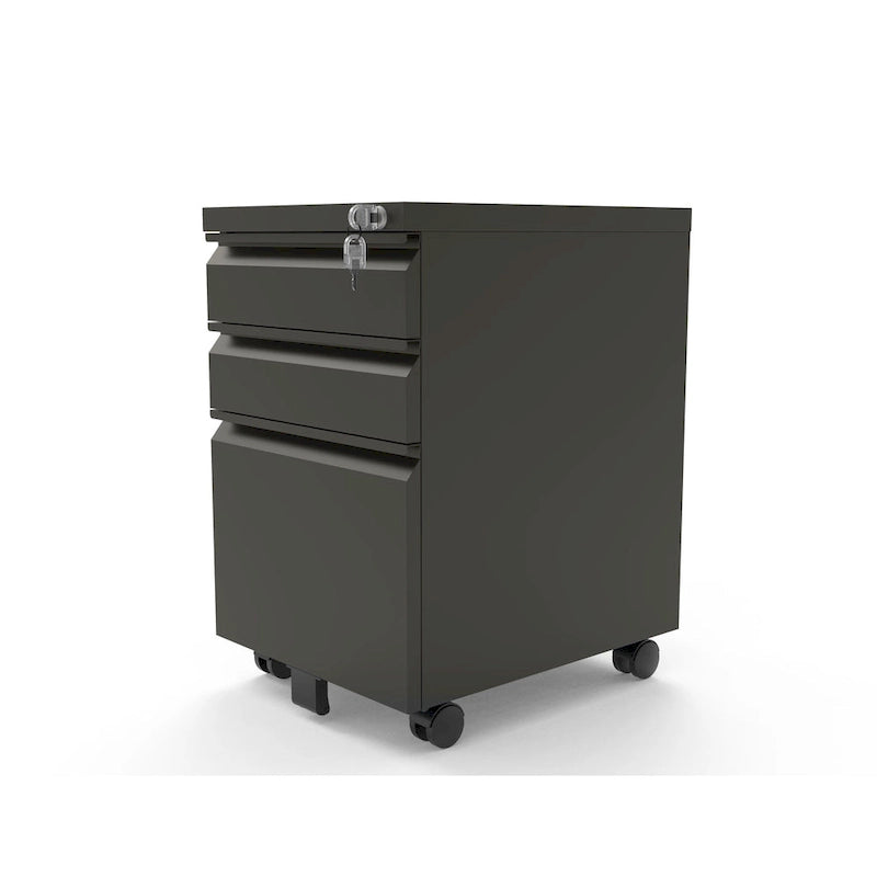 Maddox Modern Matte 3-Drawer Mobile File Cabinet by Furniture of America