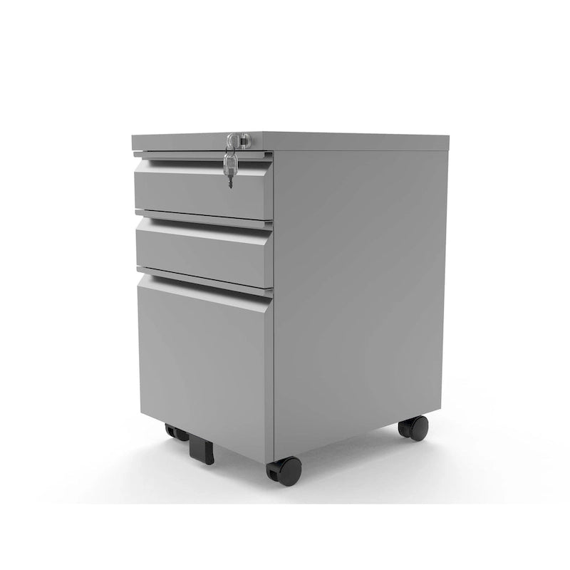 Maddox Modern Matte 3-Drawer Mobile File Cabinet by Furniture of America