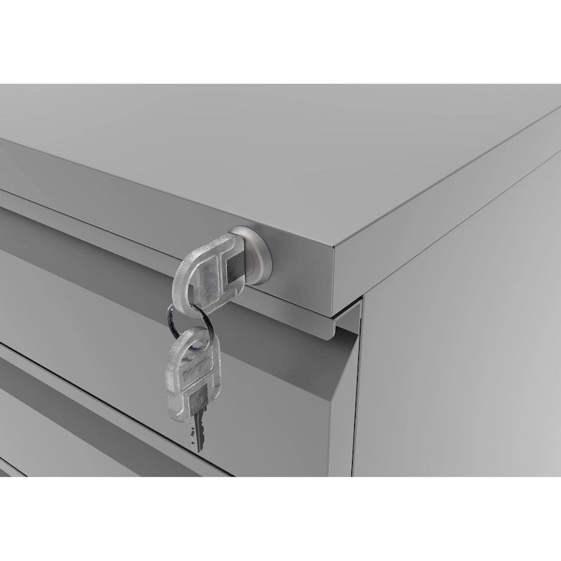 Maddox Modern Matte 3-Drawer Mobile File Cabinet by Furniture of America