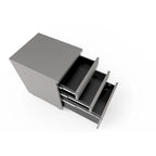 Maddox Modern Matte 3-Drawer Mobile File Cabinet by Furniture of America