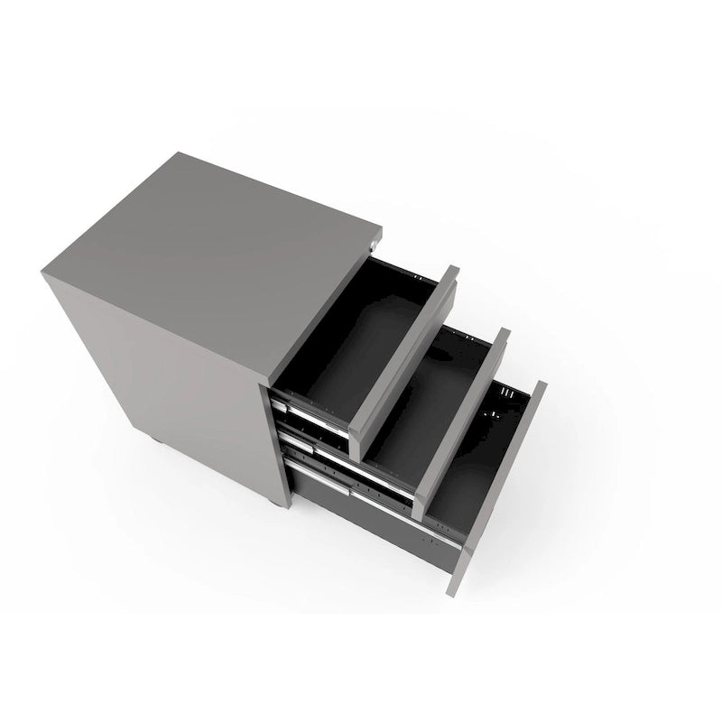 Maddox Modern Matte 3-Drawer Mobile File Cabinet by Furniture of America