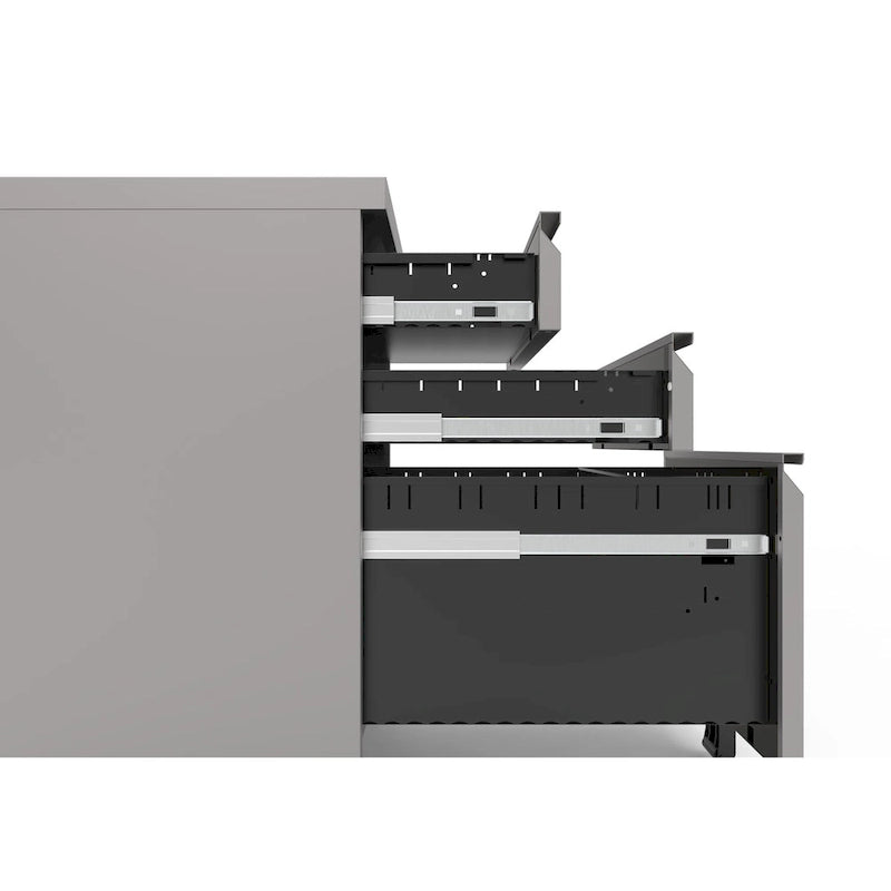 Maddox Modern Matte 3-Drawer Mobile File Cabinet by Furniture of America