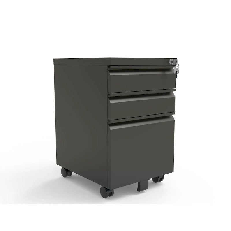 Maddox Modern Matte 3-Drawer Mobile File Cabinet by Furniture of America