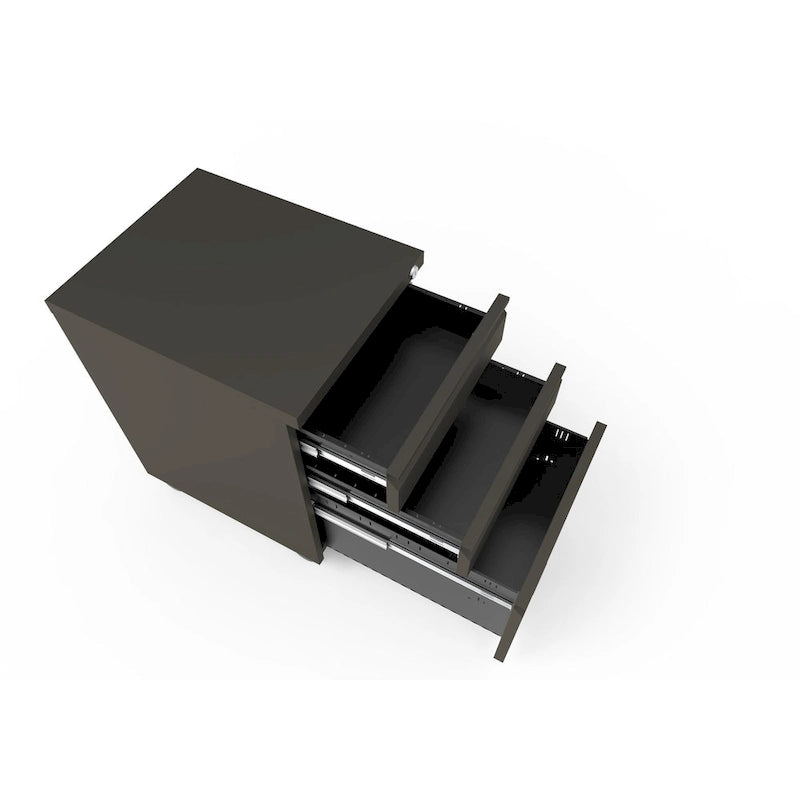 Maddox Modern Matte 3-Drawer Mobile File Cabinet by Furniture of America