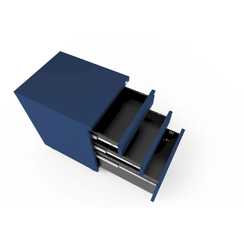 Maddox Modern Matte 3-Drawer Mobile File Cabinet by Furniture of America