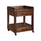 Baldridge Rustic Brown Casual Printer Stand