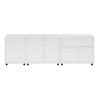 Halifax 3-Pc Storage Cabinet Set, White