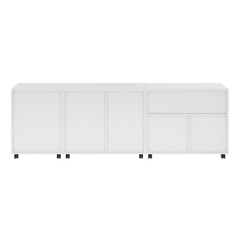 Halifax 3-Pc Storage Cabinet Set, White