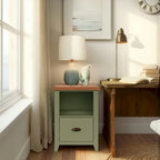 Bridgevine Home Modern Farmhouse 22 inch 1-drawer file, No Assembly Required, Two-Tone Finish