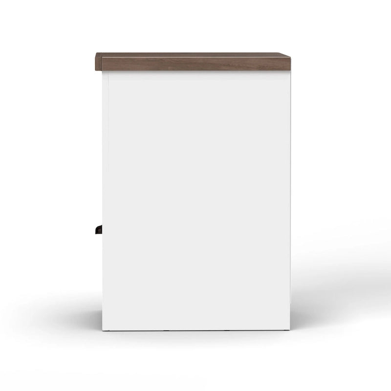 Bridgevine Home Modern Farmhouse 22 inch 1-drawer file, No Assembly Required, Two-Tone Finish