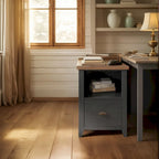 Bridgevine Home Modern Farmhouse 22 inch 1-drawer file, No Assembly Required, Two-Tone Finish