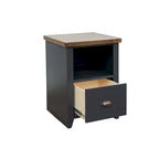 Bridgevine Home Modern Farmhouse 22 inch 1-drawer file, No Assembly Required, Two-Tone Finish