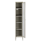 Avis 71-inch Grey Metal Cabinet with Clear Door
