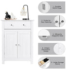 Bathroom Cabinet Free Standing Storage Cabinet with Adjustable Shelf