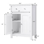 Bathroom Cabinet Free Standing Storage Cabinet with Adjustable Shelf
