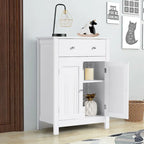 Bathroom Cabinet Free Standing Storage Cabinet with Adjustable Shelf