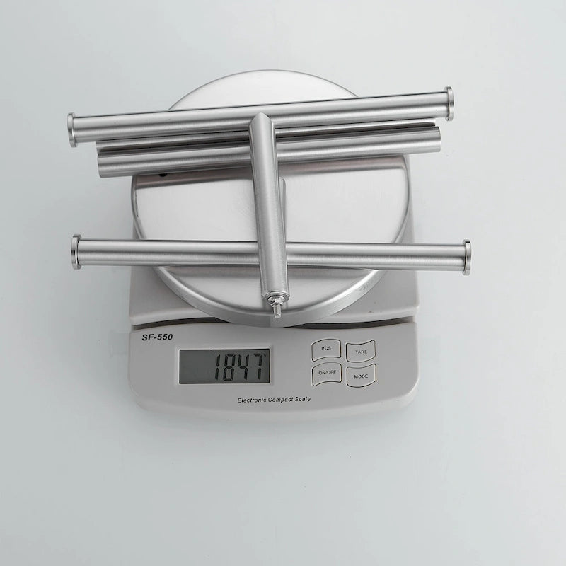 Freestanding Tower Bar With Double T-Shape Towel Bar Rack Stand For Bathroom Kitchen Countertop