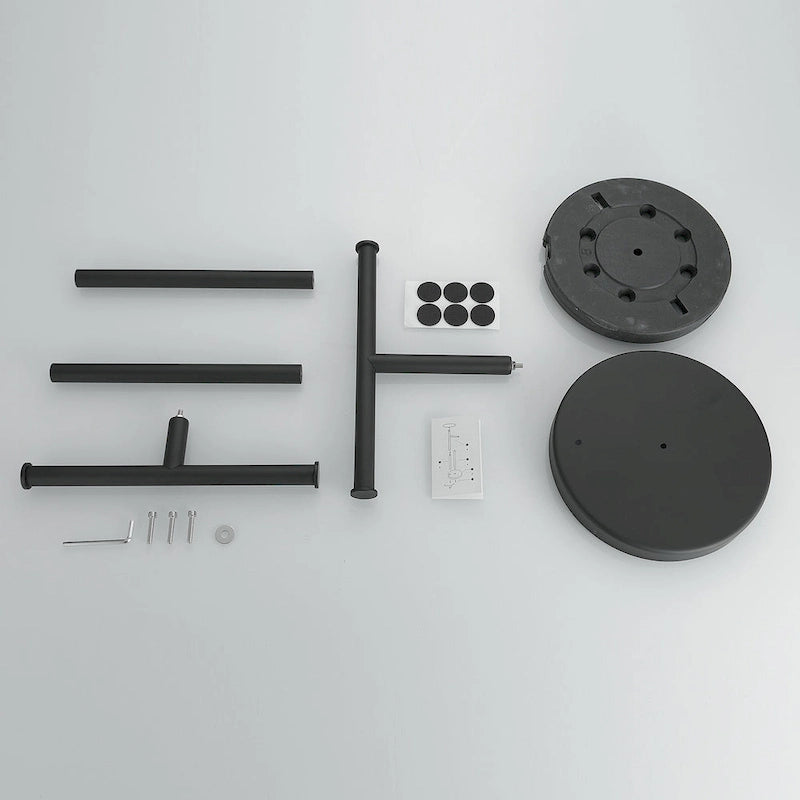 Freestanding Tower Bar With Double T-Shape Towel Bar Rack Stand For Bathroom Kitchen Countertop