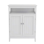 Bathroom standing storage with double shutter doors cabinet