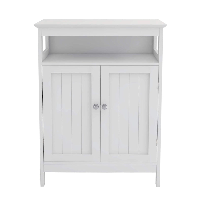 Bathroom standing storage with double shutter doors cabinet