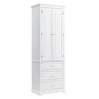 24 x 15.7 x 70 Freestanding Bathroom Cabinet with 3 Drawers