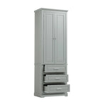 24 x 15.7 x 70 Freestanding Bathroom Cabinet with 3 Drawers
