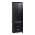 24 x 15.7 x 70 Freestanding Bathroom Cabinet with 3 Drawers