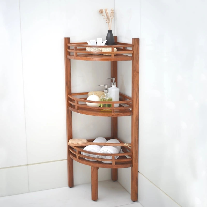 Cambridge Casual Estate Spa Teak Corner Shelf