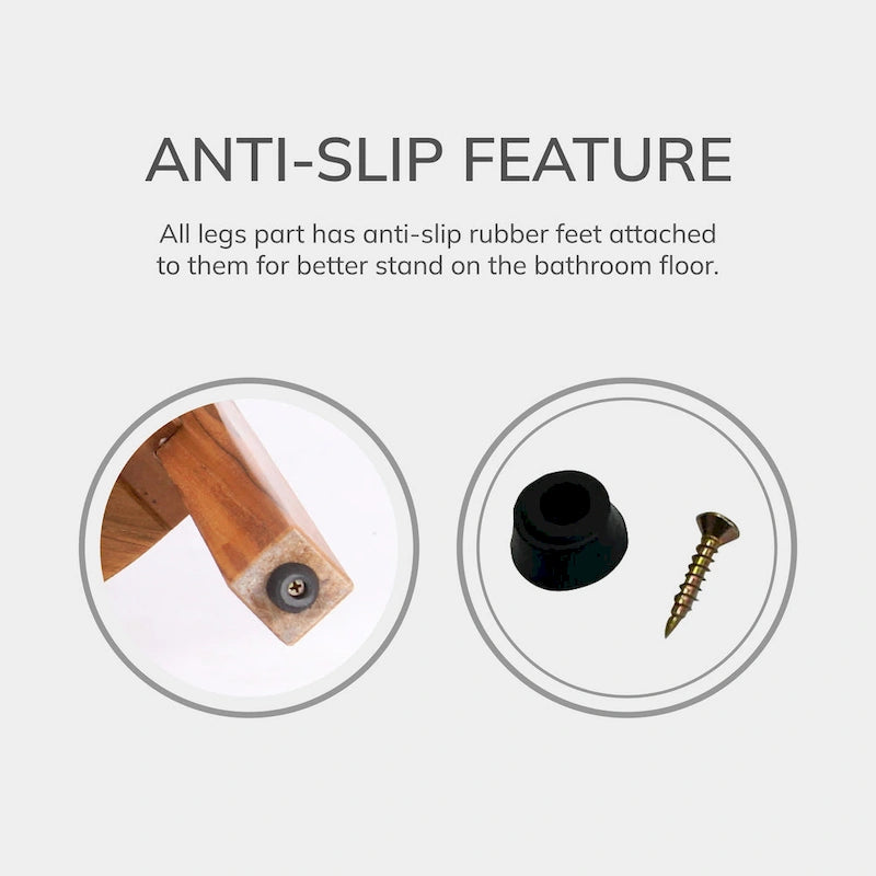 Cambridge Casual Estate Spa Teak Corner Shelf