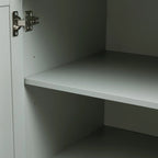 Tall Bathroom Storage Cabinet with Doors, Three Drawers