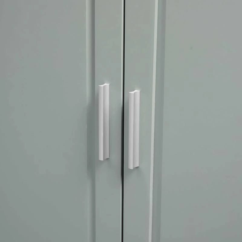 Tall Bathroom Storage Cabinet with Doors, Three Drawers