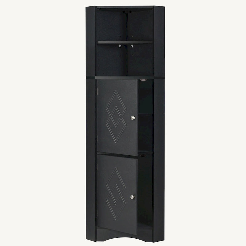 Tall Bathroom Corner Cabinet