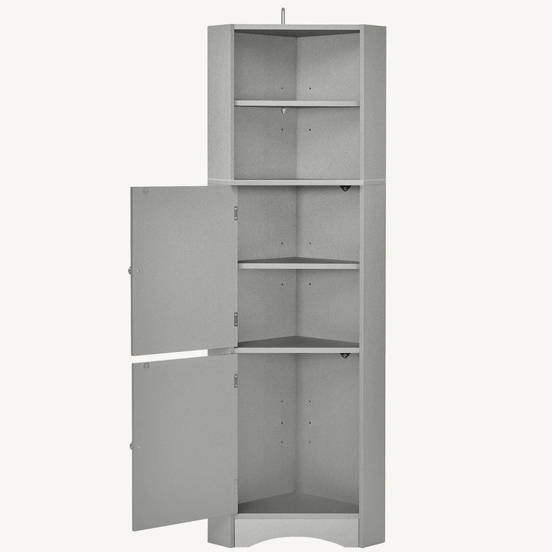 Tall Bathroom Corner Cabinet