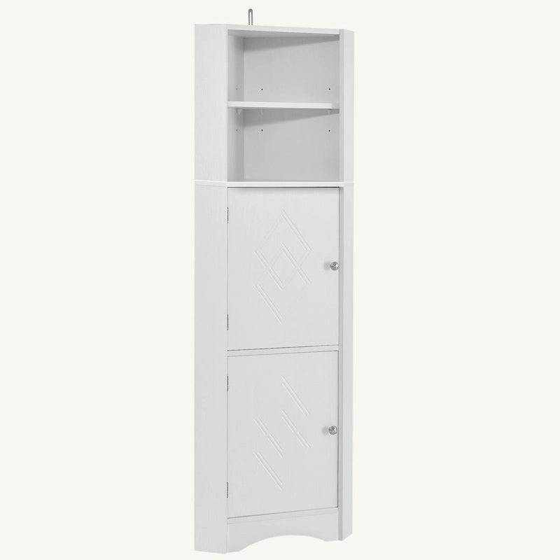 Tall Bathroom Corner Cabinet