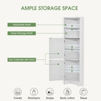 Tall Bathroom Corner Cabinet