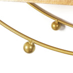 Adeco Multipurpose 3 Tier Round Floating Wall Shelves - 19.6D x 19.6W x 5.3H