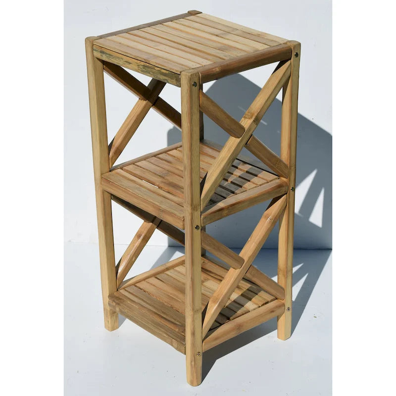 Handmade Natural 3-Tier Bamboo Rack (Vietnam)