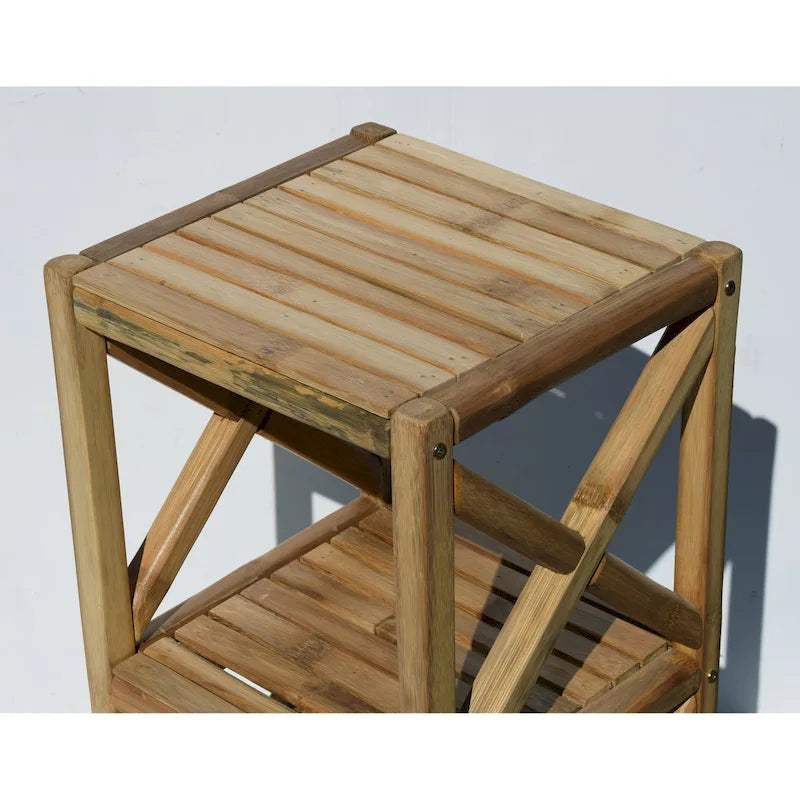 Handmade Natural 3-Tier Bamboo Rack (Vietnam)