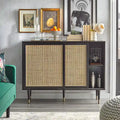 angelo:HOME Allen Rattan Buffet - 47.7 x 15.7 x 36