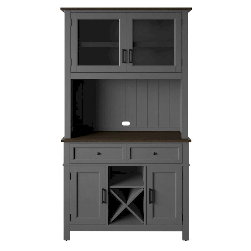 Twin Star Home Kitchen Dining Hutch with Wine Storage