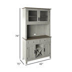 Twin Star Home Kitchen Dining Hutch with Wine Storage
