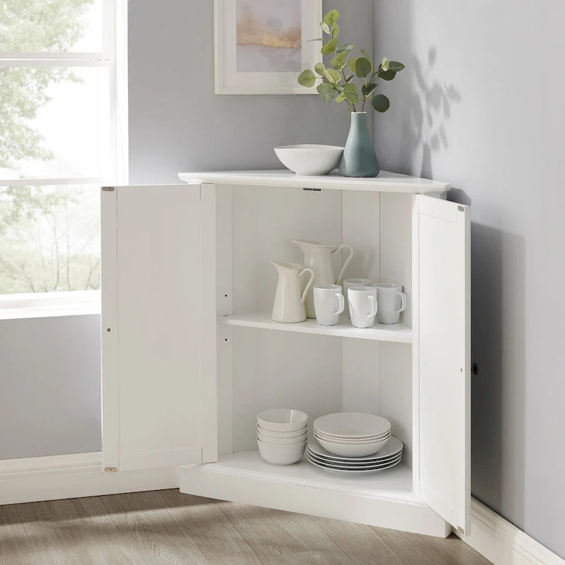 Crosley Shoreline Stackable Corner Pantry - N/A
